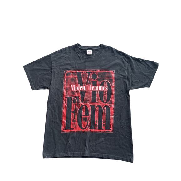 Vtg 1990s Violent Femmes Punk Rock Band Art Promo XL T Shirt Concert Tee RARE - Picture 1 of 5